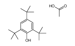 acetic acid,2,4,6-tritert-butylphenol Structure