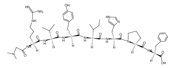 Angiotensin II结构式