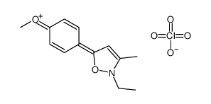 2-ethyl-5-(4-methoxyphenyl)-3-methyl-1,2-oxazol-2-ium,perchlorate结构式