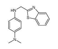 1-N-(1,3-benzothiazol-2-ylmethyl)-4-N,4-N-dimethylbenzene-1,4-diamine结构式