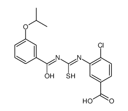 4-CHLORO-3-[[[[3-(1-METHYLETHOXY)BENZOYL]AMINO]THIOXOMETHYL]AMINO]-BENZOIC ACID结构式