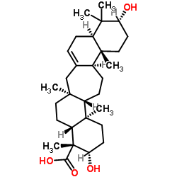 (4R)-3β,21β-Dihydroxy-C(14a)-homo-27-norgammacer-14-en-23-oic acid Structure