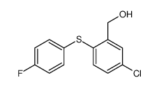 [5-chloro-2-(4-fluorophenyl)sulfanylphenyl]methanol Structure