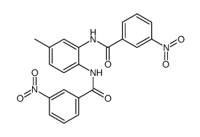 3-nitro-N-[2-[(3-nitrobenzoyl)amino]-4-methylphenyl]benzamide结构式