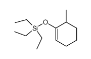 triethyl((6-methylcyclohex-1-en-1-yl)oxy)silane结构式