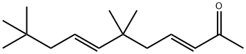 (3E,7E)-6,6,10,10-Tetramethyl-3,7-undecadien-2-one structure