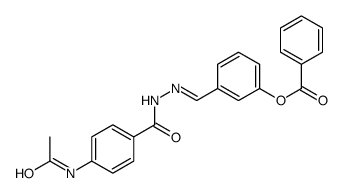 [3-[(E)-[(4-acetamidobenzoyl)hydrazinylidene]methyl]phenyl] benzoate Structure