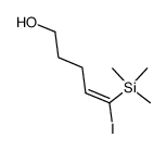 (4E)-5-iodo-5-trimethylsilanyl-pent-4-en-1-ol结构式