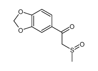 1-(1,3-benzodioxol-5-yl)-2-methylsulfinylethanone结构式