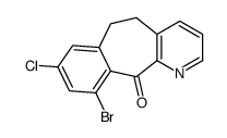 10-Bromo-8-chloro-5,6-dihydro-11H-benzo[5,6]cyclohepta[1,2-b]pyri din-11-one结构式