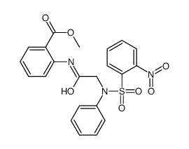 methyl 2-[[2-(N-(2-nitrophenyl)sulfonylanilino)acetyl]amino]benzoate Structure