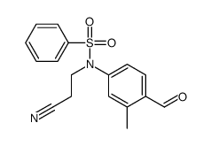 N-(2-cyanoethyl)-N-(4-formyl-3-methylphenyl)benzenesulfonamide Structure