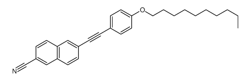 6-[2-(4-decoxyphenyl)ethynyl]naphthalene-2-carbonitrile Structure