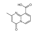 2-METHYL-4-OXO-4H-PYRIDO[1,2-A]PYRIMIDINE-9-CARBOXYLIC ACID结构式