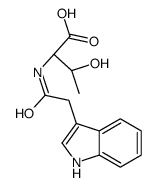 (2S,3R)-3-hydroxy-2-[[2-(1H-indol-3-yl)acetyl]amino]butanoic acid结构式