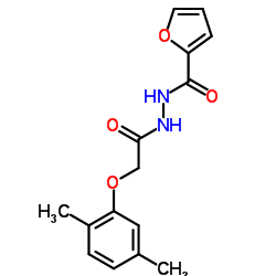 N'-[(2,5-Dimethylphenoxy)acetyl]-2-furohydrazide结构式