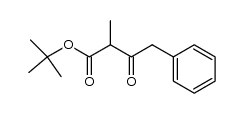 tert-butyl 2-methyl-3-oxo-4-phenylbutanoate结构式