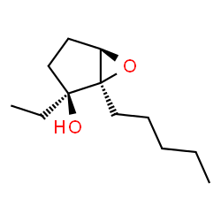 6-Oxabicyclo[3.1.0]hexan-2-ol,2-ethyl-1-pentyl-,(1R,2S,5R)-rel-(-)-(9CI) structure