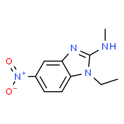 1H-Benzimidazol-2-amine,1-ethyl-N-methyl-5-nitro-(9CI) structure