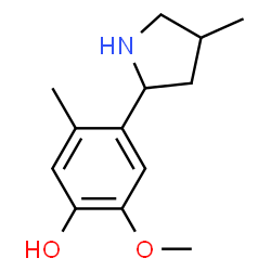 Phenol, 2-methoxy-5-methyl-4-(4-methyl-2-pyrrolidinyl)- (9CI)结构式