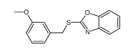 Benzoxazole, 2-[[(3-methoxyphenyl)methyl]thio]- (9CI)结构式
