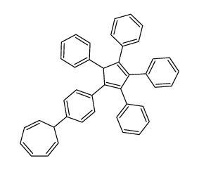 1,2,3,5-Tetraphenyl-4-p-(7-cycloheptatrienyl)phenyl-1,3-cyclopentadien Structure
