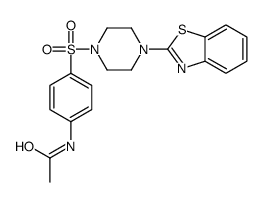 Acetamide, N-[4-[[4-(2-benzothiazolyl)-1-piperazinyl]sulfonyl]phenyl]- (9CI) structure