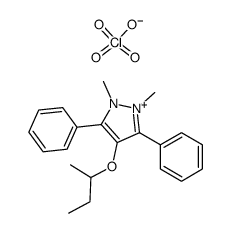 4-sec-butoxy-1,2-dimethyl-3,5-diphenylpyrazolium perchlorate结构式