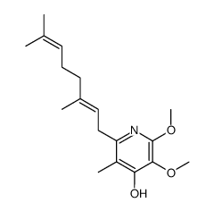 2,3-Dimethoxy-6-geranyl-5-methyl-4-pyridinol Structure