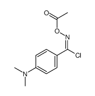 [[chloro-[4-(dimethylamino)phenyl]methylidene]amino] acetate结构式