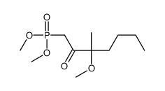 1-dimethoxyphosphoryl-3-methoxy-3-methylheptan-2-one Structure