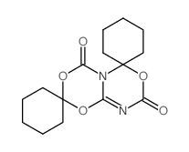 dispiro[cyclohexane-1,2'-[1,3,5]oxadiazino[4,3-d][1,3,5]dioxazine-6',1''-cyclohexane]-4',8'-dione结构式