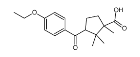 3-(4-ethoxybenzoyl)-1,2,2-trimethylcyclopentane-1-carboxylic acid Structure