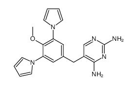 5-(4-methoxy-3,5-di-pyrrol-1-yl-benzyl)-pyrimidine-2,4-diamine结构式