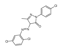 1-(p-Chlorophenyl)-4-(2',5'-dichlorophenylazo)-3-methylpyrazolin-5-on Structure