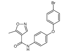 N-[4-(4-bromophenoxy)phenyl]-5-methyl-1,2-oxazole-4-carboxamide Structure