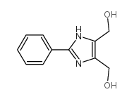 4,5-双(羟甲基)-2-苯基咪唑结构式