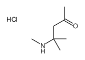 4-methyl-4-(methylamino)pentan-2-one,hydrochloride结构式