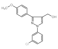 (1-(3-chlorophenyl)-3-(4-methoxyphenyl)-1h-pyrazol-4-yl)methanol Structure