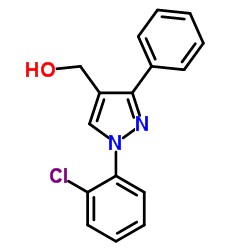 (1-(2-CHLOROPHENYL)-3-PHENYL-1H-PYRAZOL-4-YL)METHANOL Structure