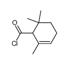 2-Cyclohexene-1-carbonyl chloride, 2,6,6-trimethyl- (9CI) structure