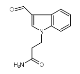 3-(3-FORMYL-INDOL-1-YL)-PROPIONAMIDE Structure