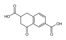 4-oxo-2,3-dihydro-1H-naphthalene-2,6-dicarboxylic acid Structure