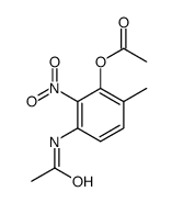 (3-acetamido-6-methyl-2-nitrophenyl) acetate结构式
