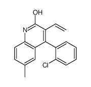 4-(2-chlorophenyl)-3-ethenyl-6-methyl-1H-quinolin-2-one结构式