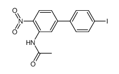 N-(4'-iodo-4-nitro-[1,1'-biphenyl]-3-yl)acetamide结构式
