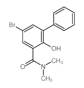 [1,1'-Biphenyl]-3-carboxamide,5-bromo-2-hydroxy-N,N-dimethyl-结构式