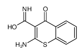 2-amino-4-oxothiochromene-3-carboxamide Structure