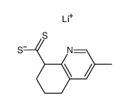 lithium salt of 3-methyl-5,6,7,8-tetrahydroquinoline-8-dithiocarboxylic acid结构式