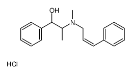 (2E)-N-(1-Hydroxy-1-phenyl-2-propanyl)-N-methyl-3-phenyl-2-propen -1-aminium chloride结构式